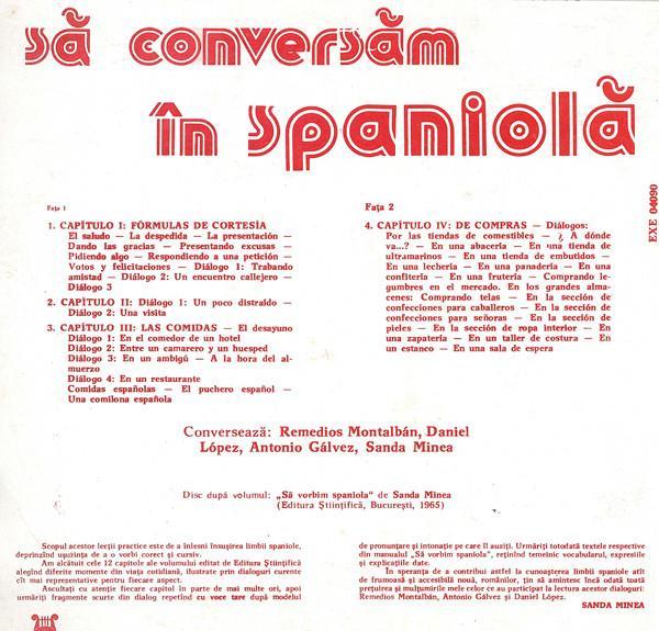 Sa vorbim (conversam) in spaniola 2 discuri vinil