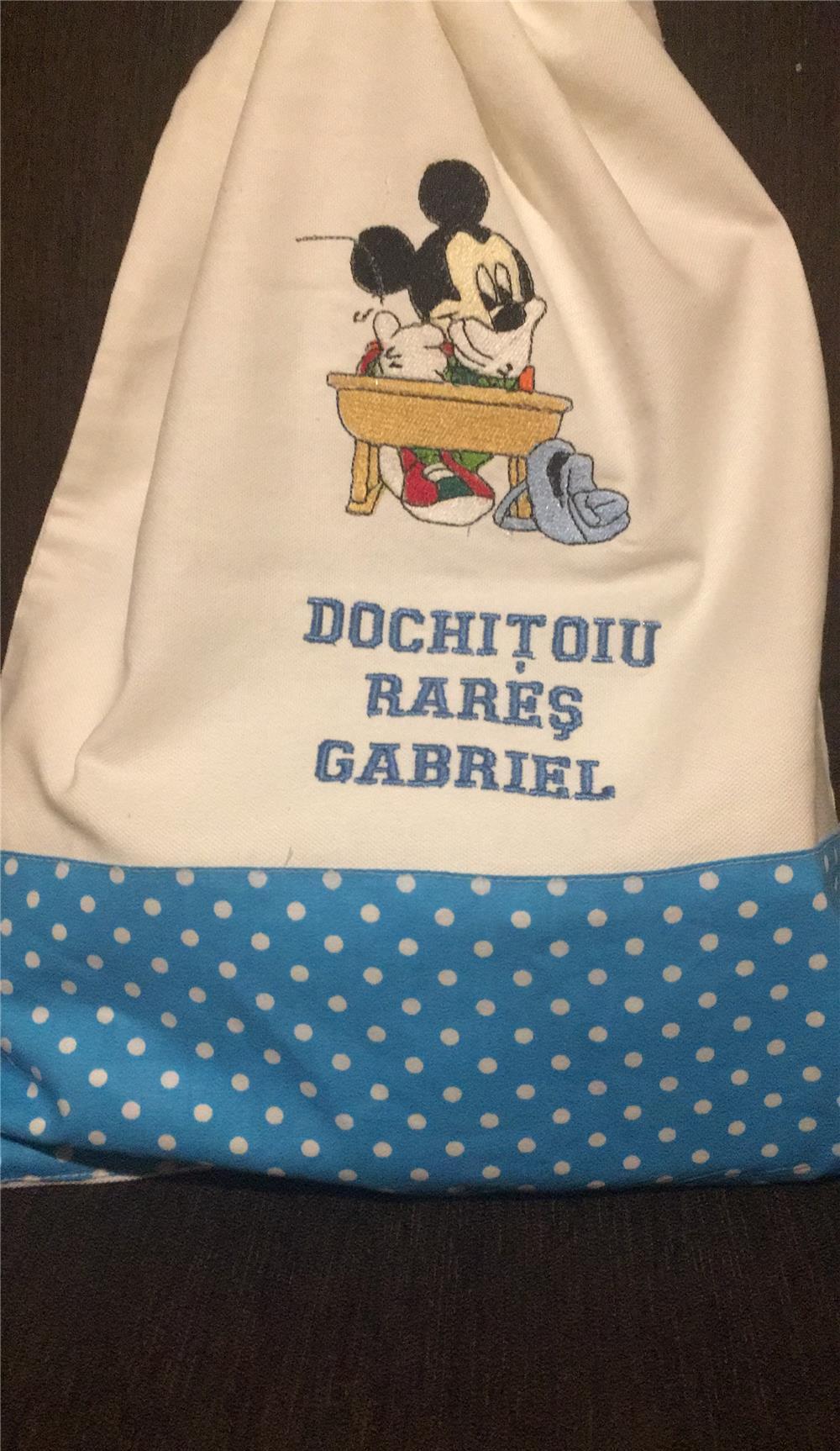 SACULETI GRADINITA BRODATI