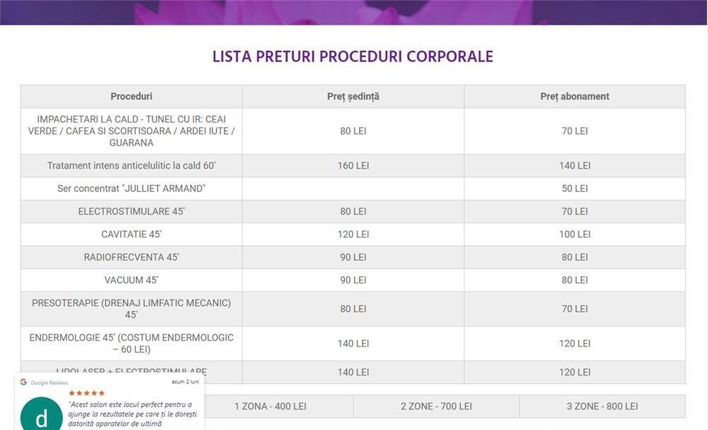 Salon Remodelare Corporala , Epilare Definitiva, Criolipoliza, Electrostimulare Iasi