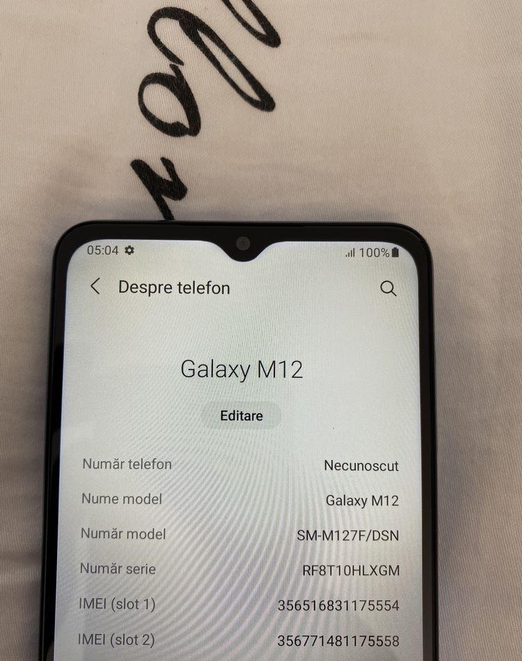 Samsung M 12 Dual Sim ca si Nou memorie 128 GB