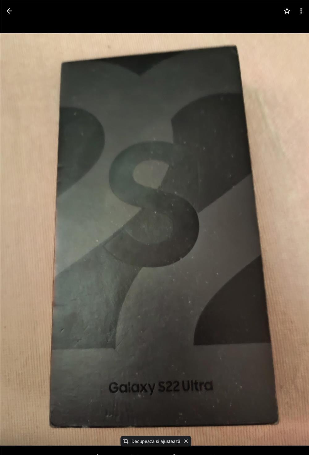 Samsung S22 Ultra negru, 128gb nou