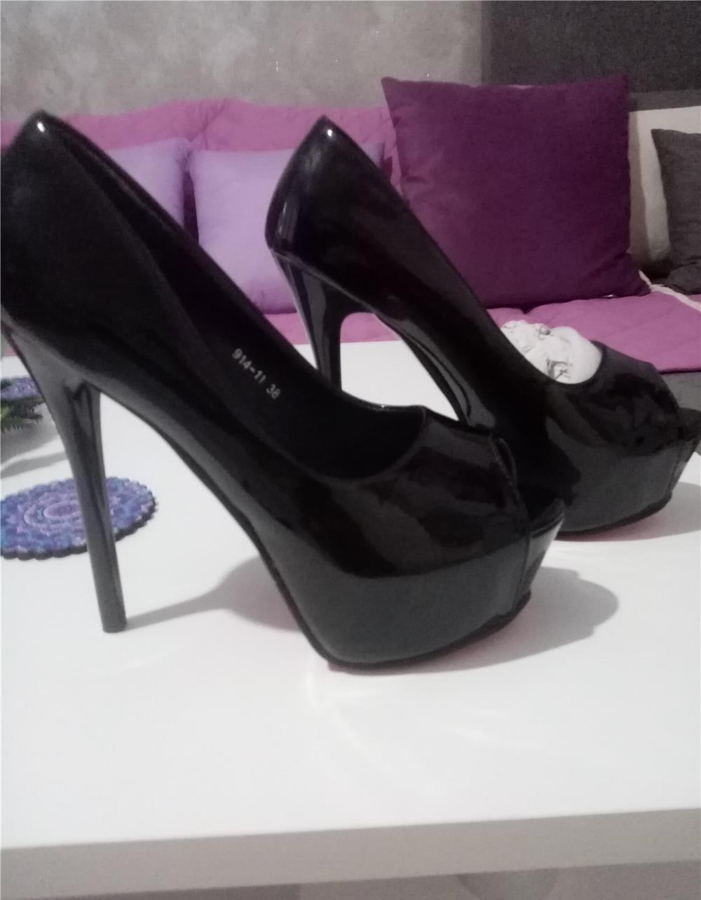 Sandale negre noi, Impecabile, marime 38, 50 lei