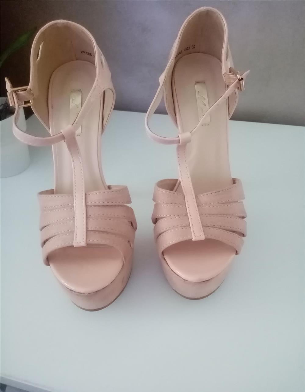 Sandale noi, Impecabile, roz pudrat, marime 37, 50 lei