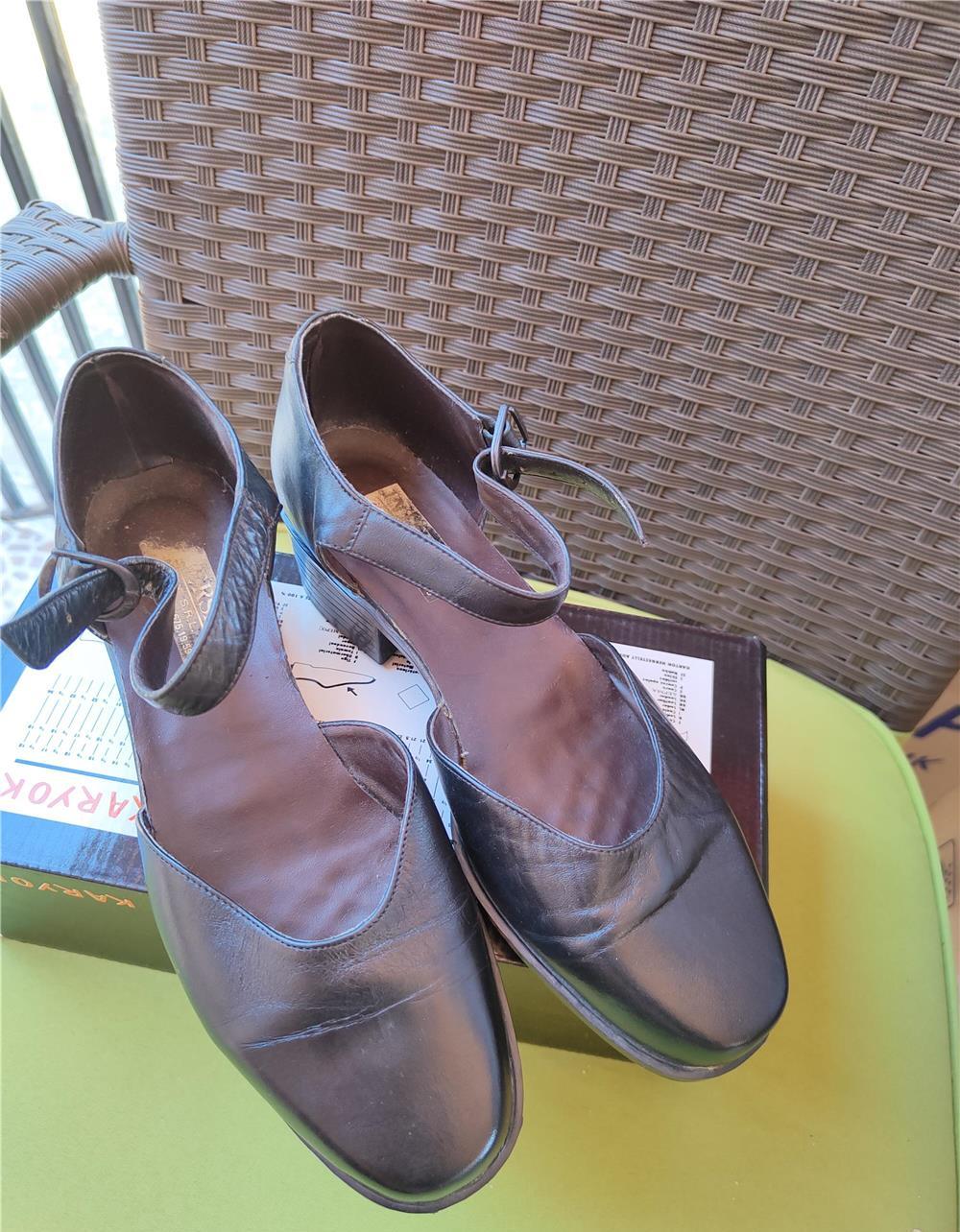 Sandale Pantofi Piele Stare Buna pt. Doamne (Negri 38-39)