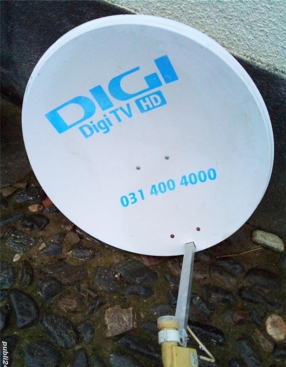 Satelit antena digi lnb cu suport fixare perete