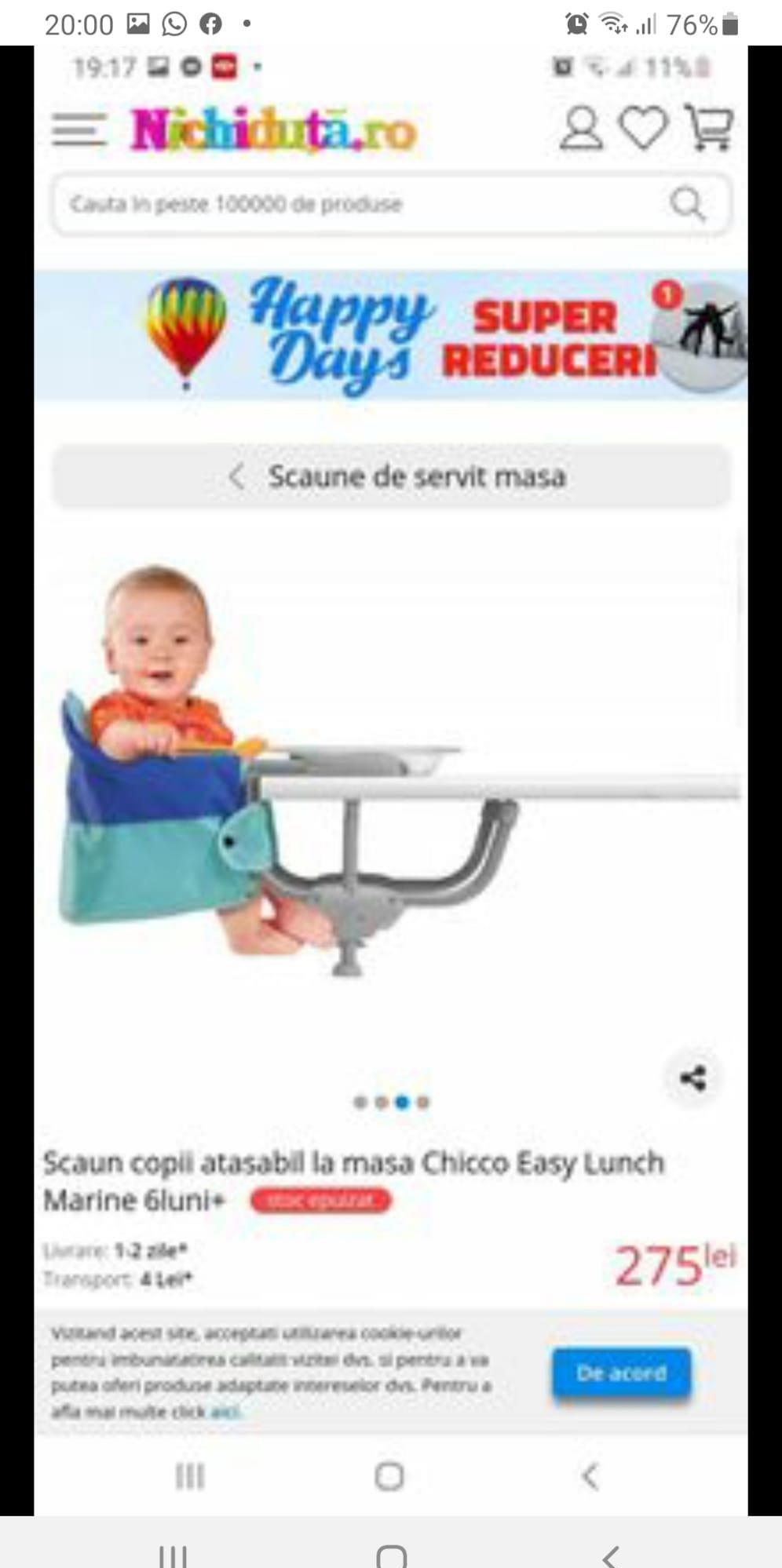 scaun atasabil masa pentru copii