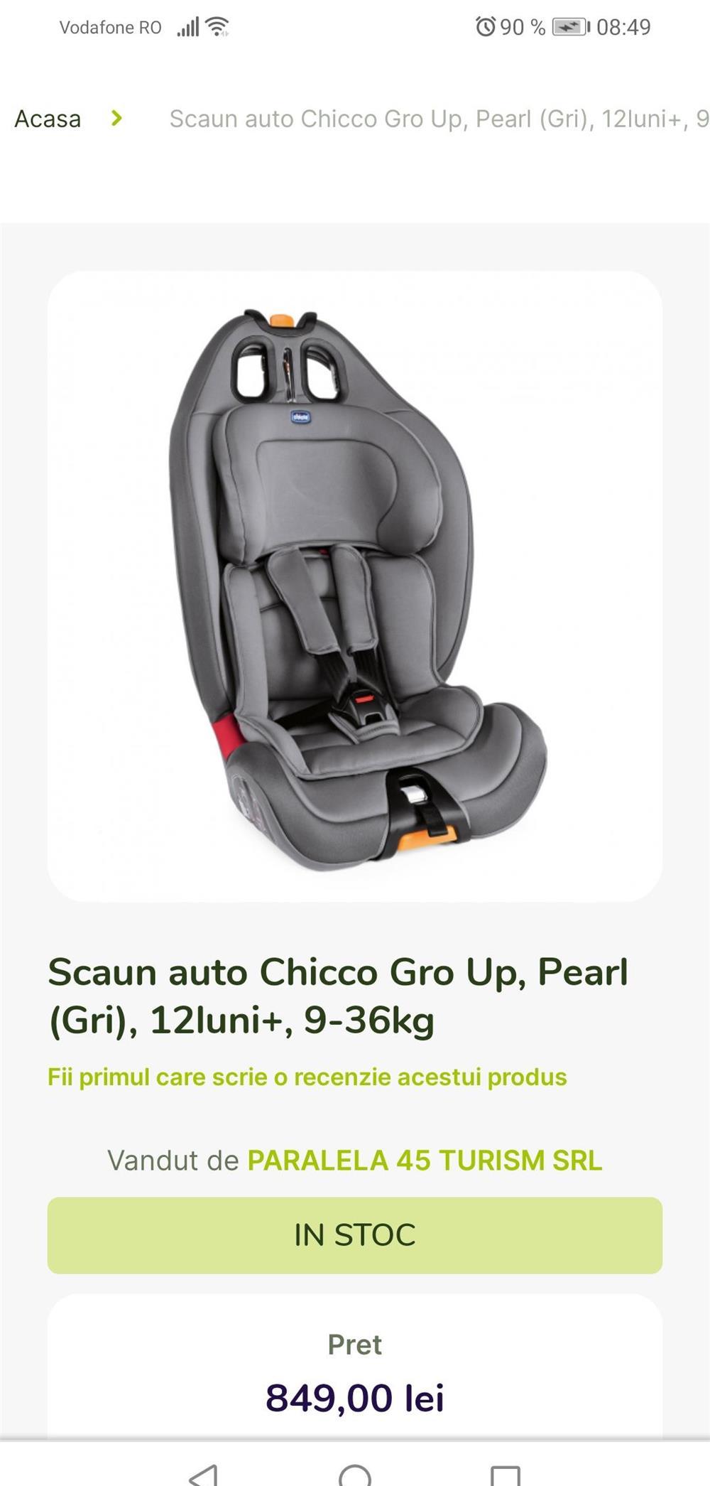 Scaun auto copiii