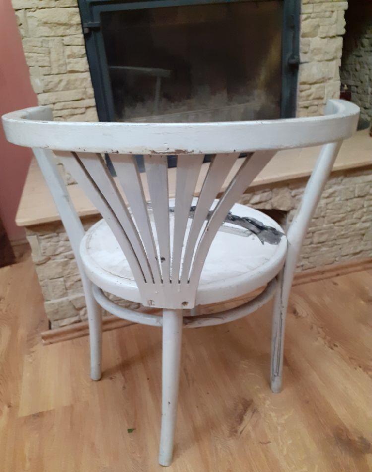 Scaun Thonet din 1920, scaun original nr 28, eticheta si marcaj original