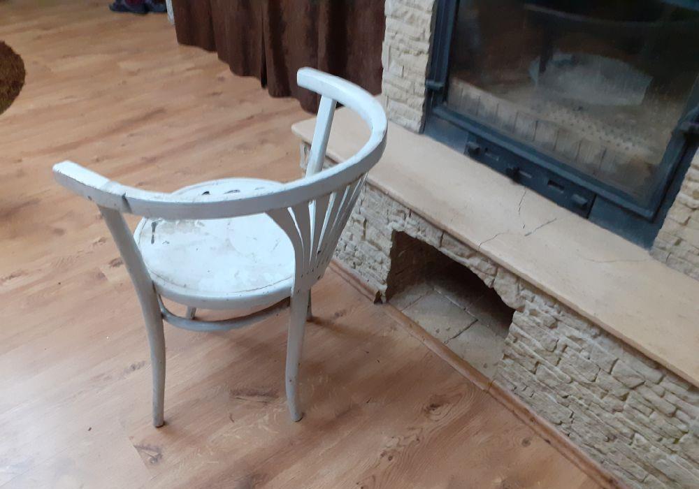 Scaun Thonet din 1920, scaun original nr 28, eticheta si marcaj original