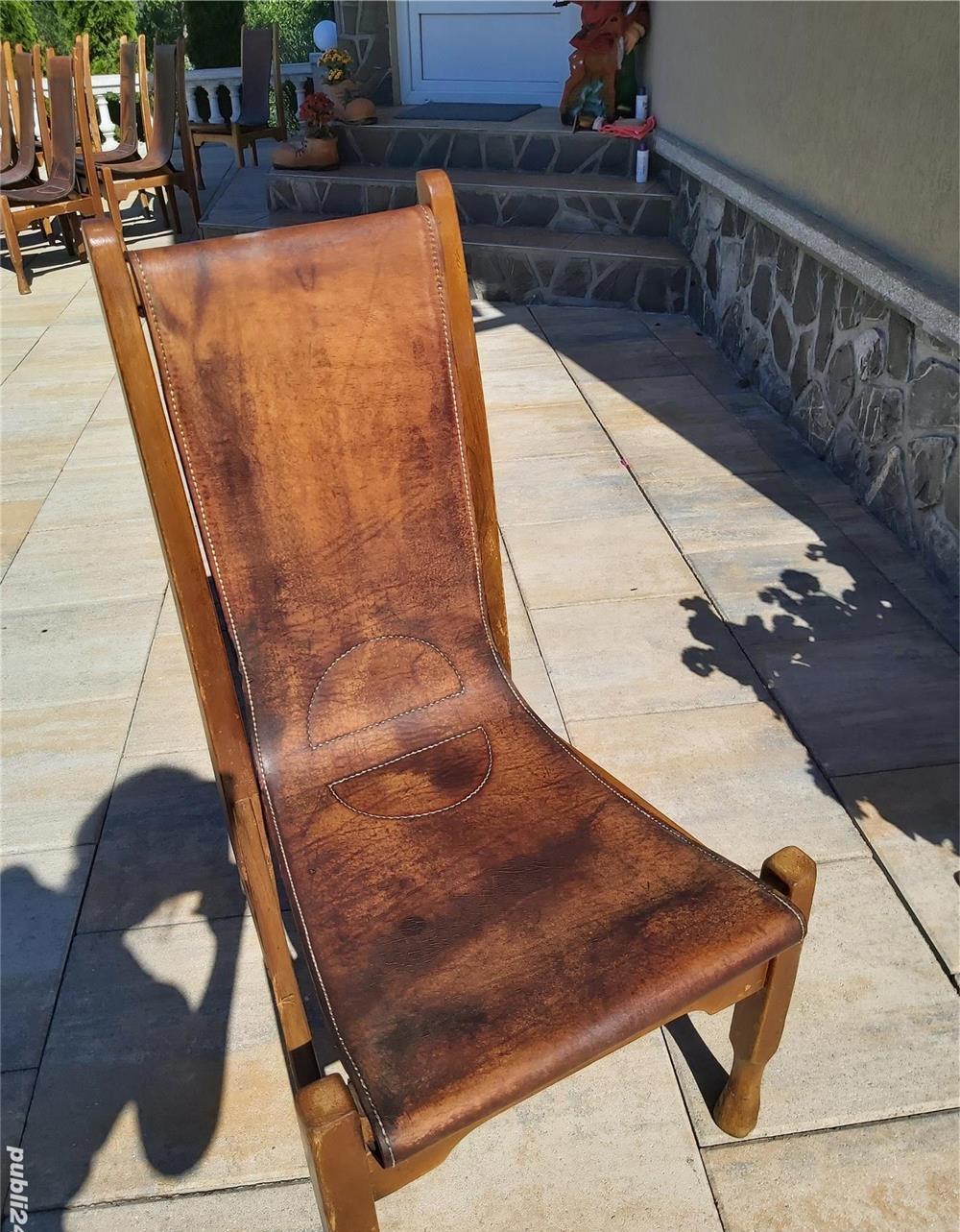 Scaune piele vintige 500 lei