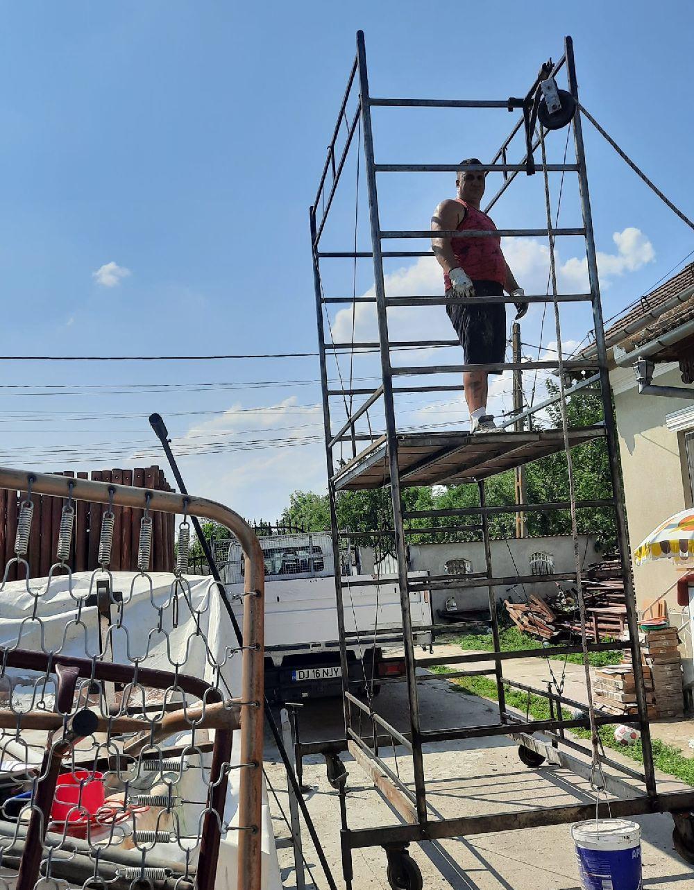 schelă mobilă pe roți aluminiu 20m