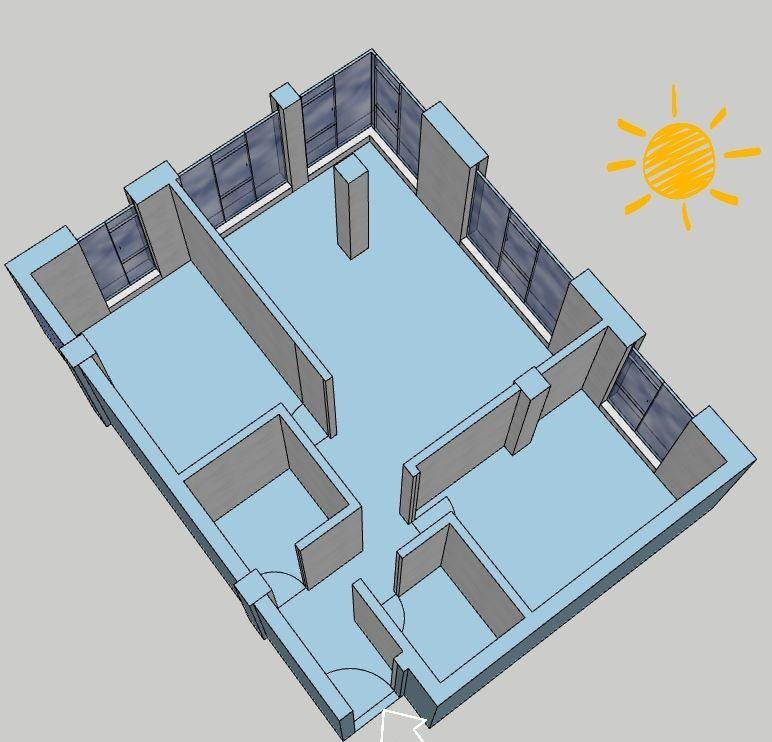 Schimb Apartament 2 camere 74mp