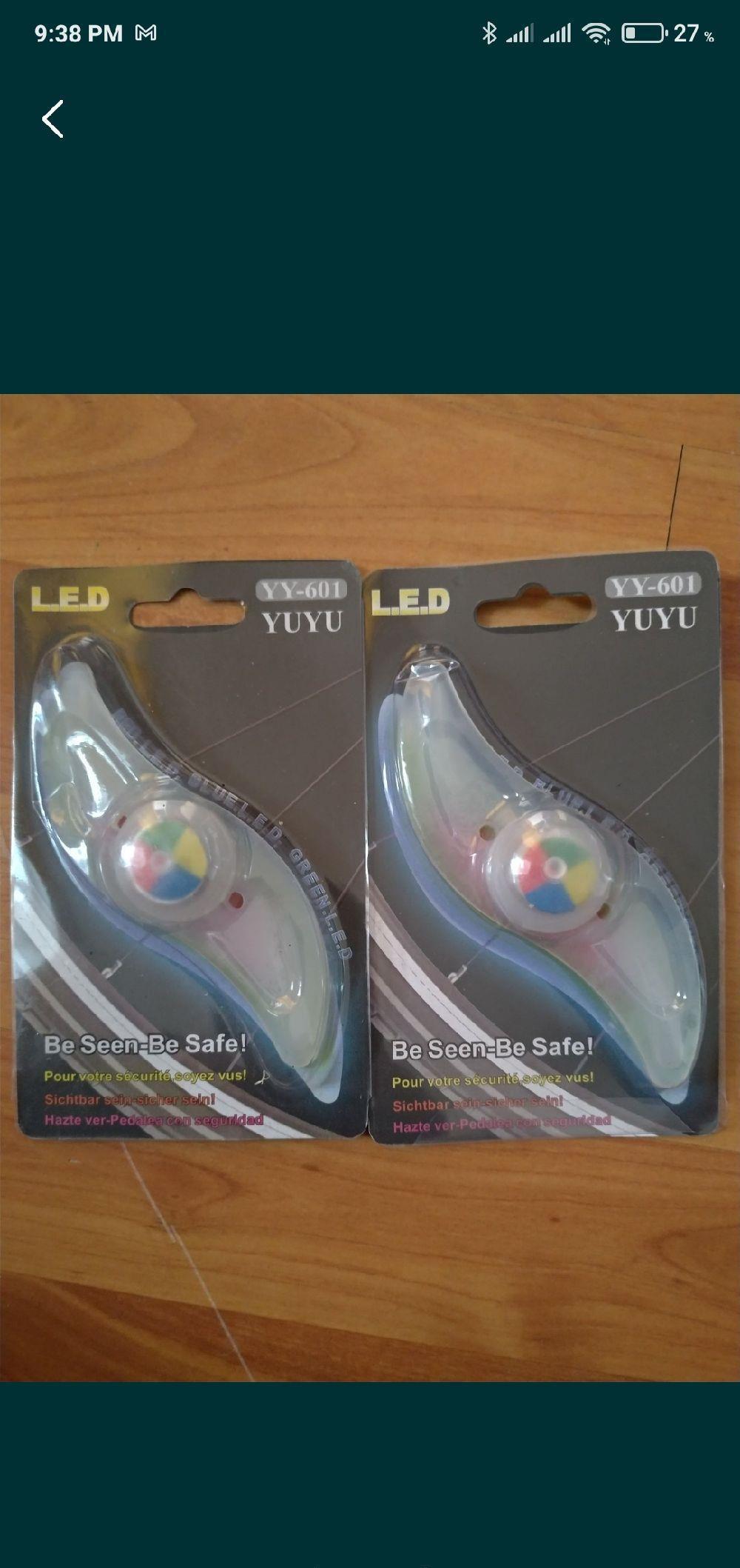 Semnalizare stop pentru roti bicicleta ,cu led