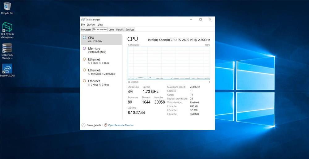 Server / Workstation HP ML110 Gen9 Xeon E5-2695v3 14C/28T 128GB ddr4