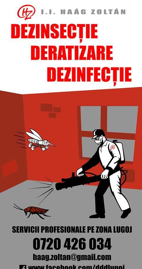 Servicii de deratizare, dezisectie, dezinfectie