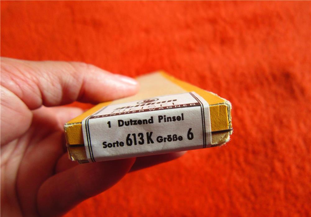 set 10 pensule Pelikan -vintage, seria 613 K marimea 6,made Germany