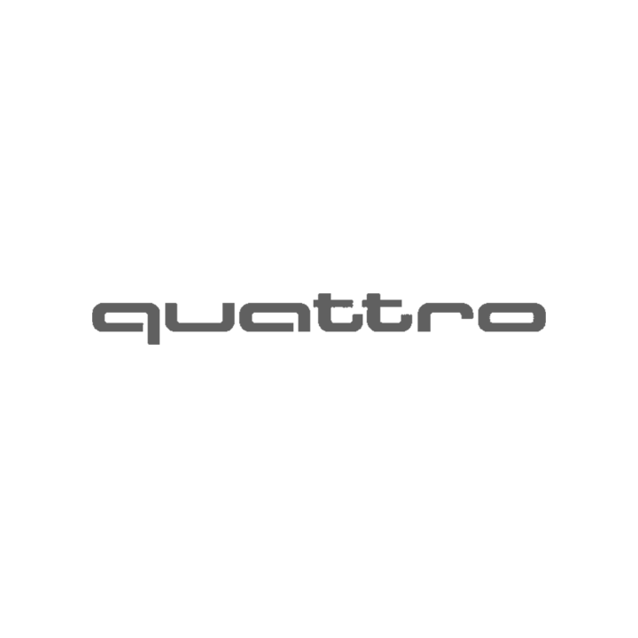 Set 2 stickere auto pentru praguri auto Quattro, 40 cm