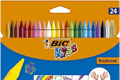 Set 24 creioane colorate cerate   Plastidecor