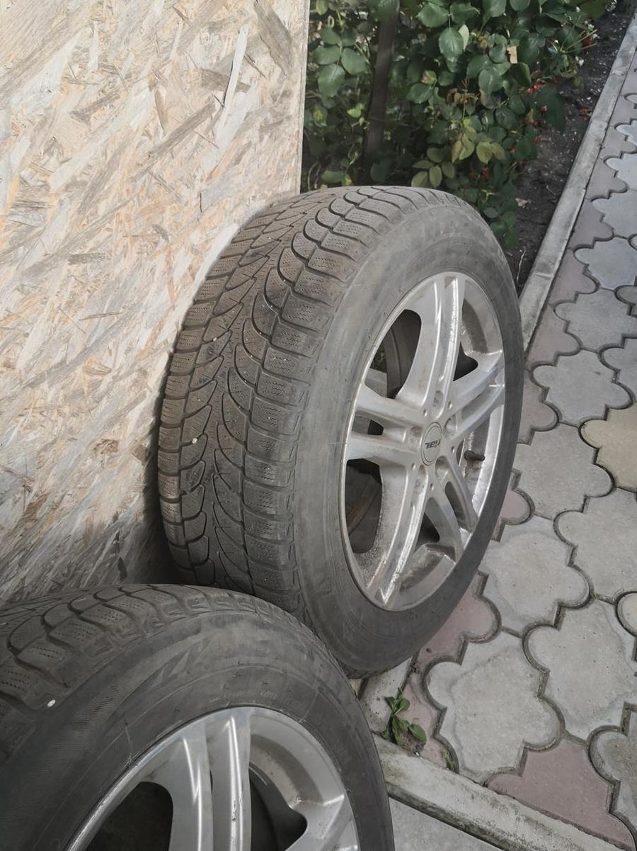 Set 4 jante aliaj 17 cu anvelope de jarna nissan qashqai, renault