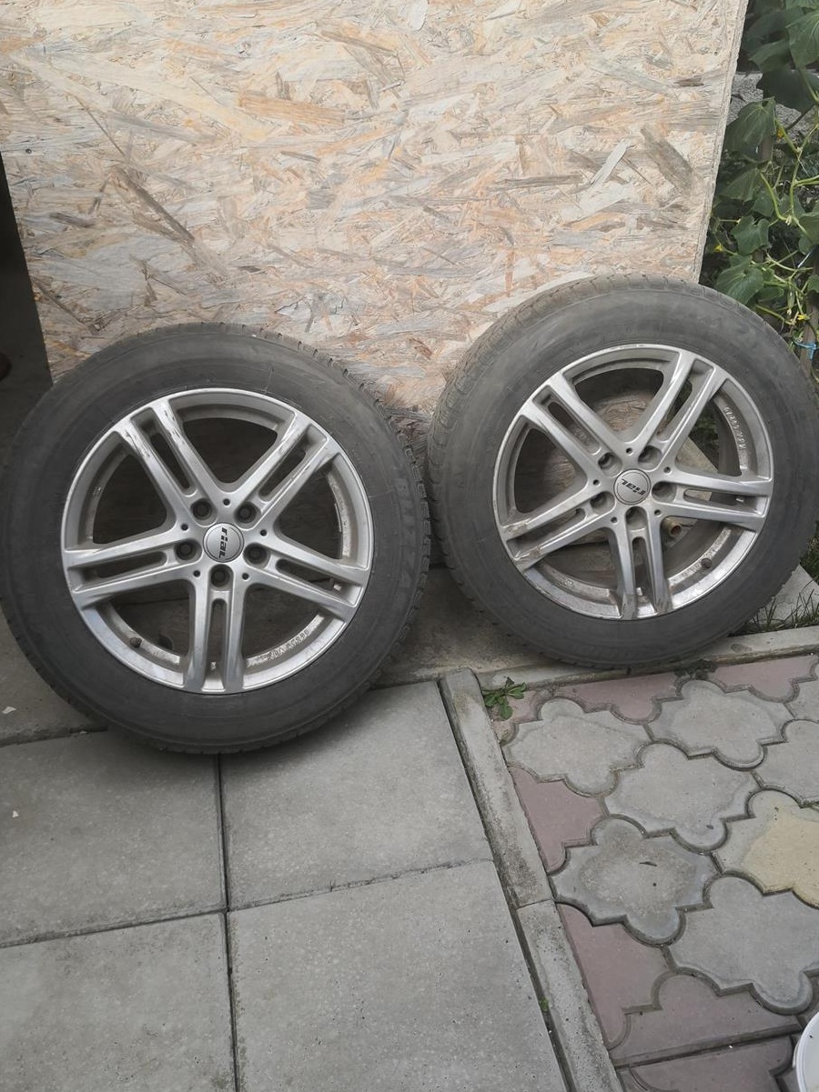 Set 4 jante aliaj 17 cu anvelope de jarna nissan qashqai, renault