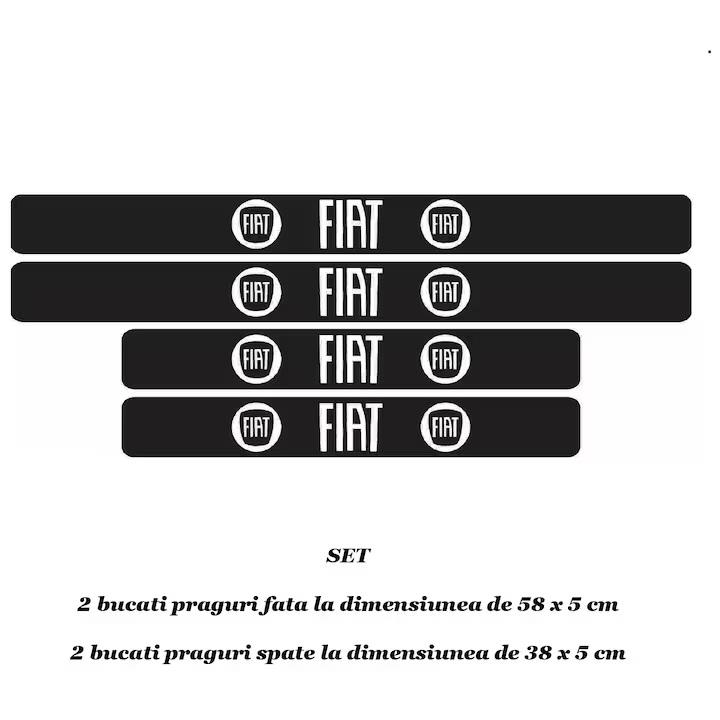 Set 4 protectii praguri auto autoadezive Fiat