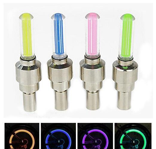 Set 4x LEDuri pentru valve roti masina motocicleta bicicleta bec led auto bike cu senzor +CADOU!