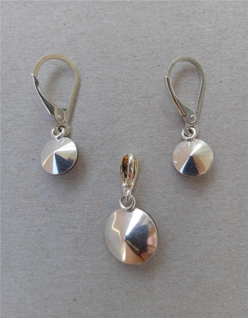 Set argint 925 cu cristale Swarovski - pandantiv si cercei