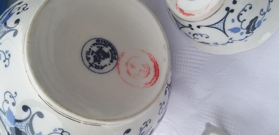 Set cafea portelan Bone China vintage