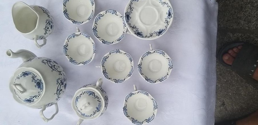 Set cafea portelan Bone China vintage