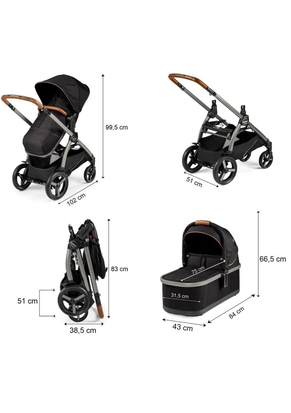 Set Carucior 2 in 1 Peg Perego Ypsi Combo, Nou, garantie 2 ani, livrare gratuită