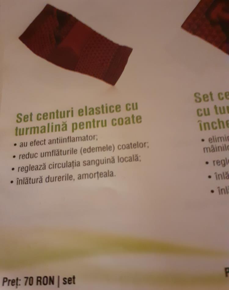 Set centuri elastce cu turmalina pentru coate