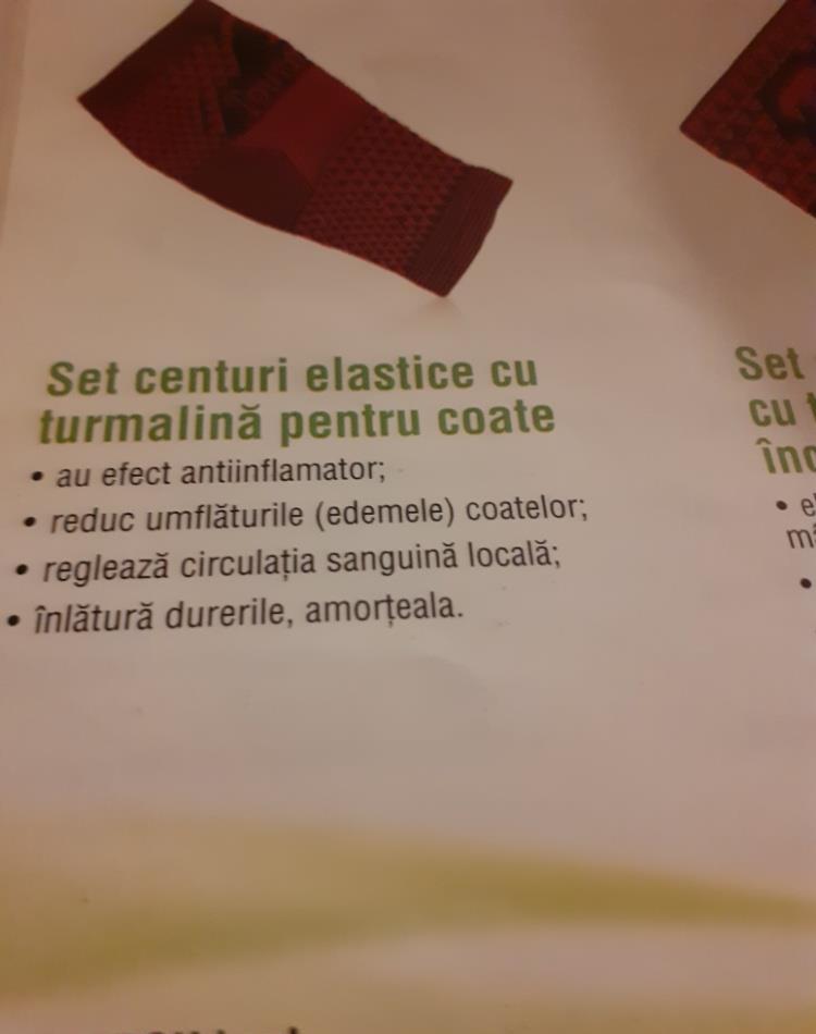 Set centuri elastce cu turmalina pentru coate