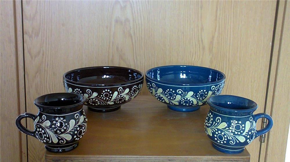 Set ceramica de Corund lucrata manual