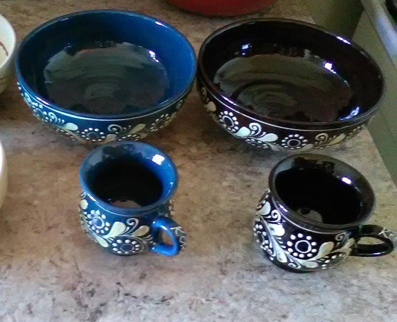 Set ceramica de Corund lucrata manual