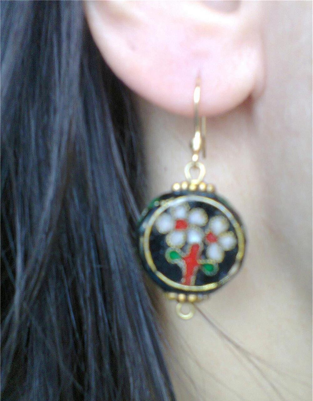 Set cu Cloisonne  negru
