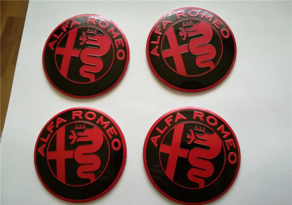 Set Embleme roți Alfa Romeo diametrul 56 mm