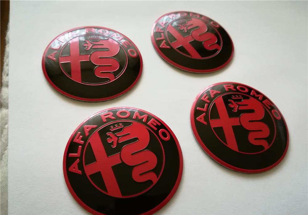 Set Embleme roți Alfa Romeo diametrul 56 mm