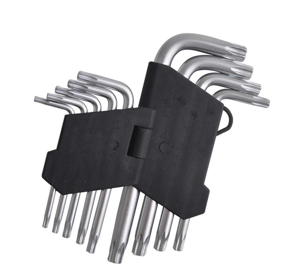 Set Imbus Torx 9 bucati MRG, T10   T50, Crom-Vanadiu C415