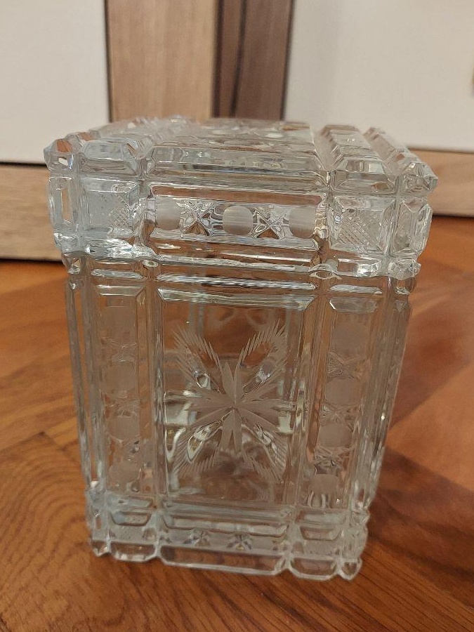 SET PAHARE CRISTAL + TABACHERA CRISTAL