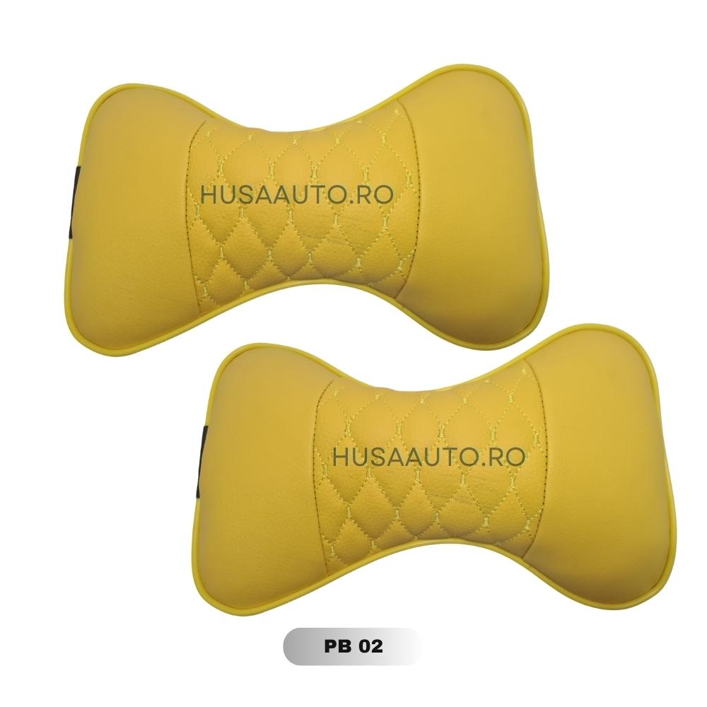 Set perne tetiera Piele Ecologica Portocaliu