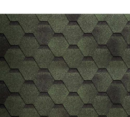 Sindrila bituminoasa hexagon si solzi, rosu, verde, maro