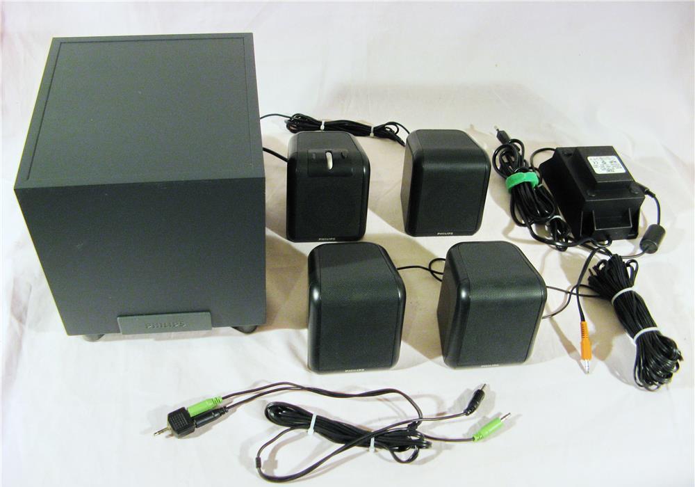 Sistem audio 4.1 Philips boxe subwoofer difuzoare sateliti