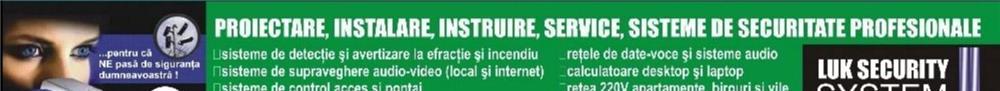 Sisteme de supraveghere video, sisteme antiefractie, automatizări porți