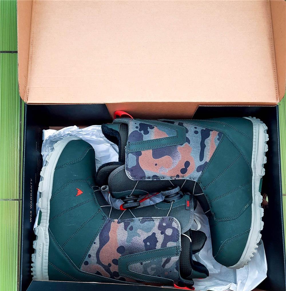 Snowboard Boots  Burton Moto Boa Dark Green/Camo , 42.5