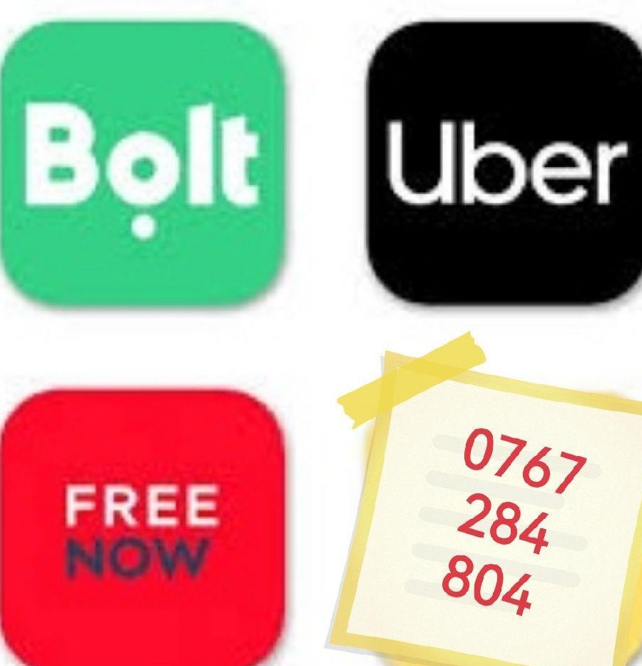 Sofer Uber Bolt Freenow taxi
