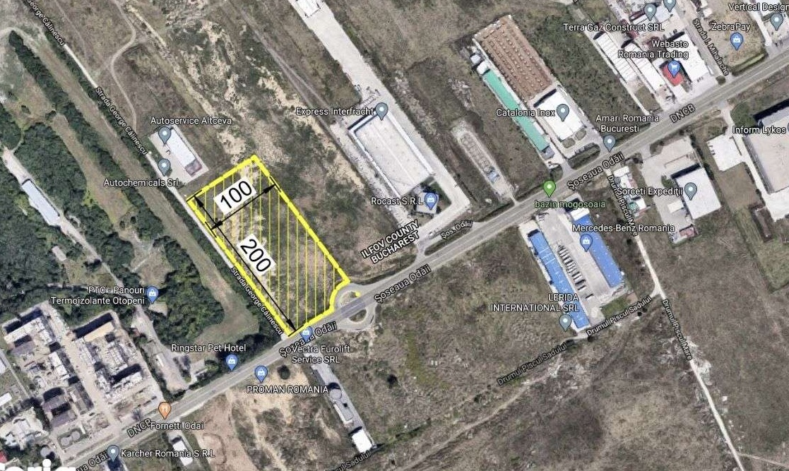Sosea ODAI Teren unicat la rond cu dublu deschidere 200/100