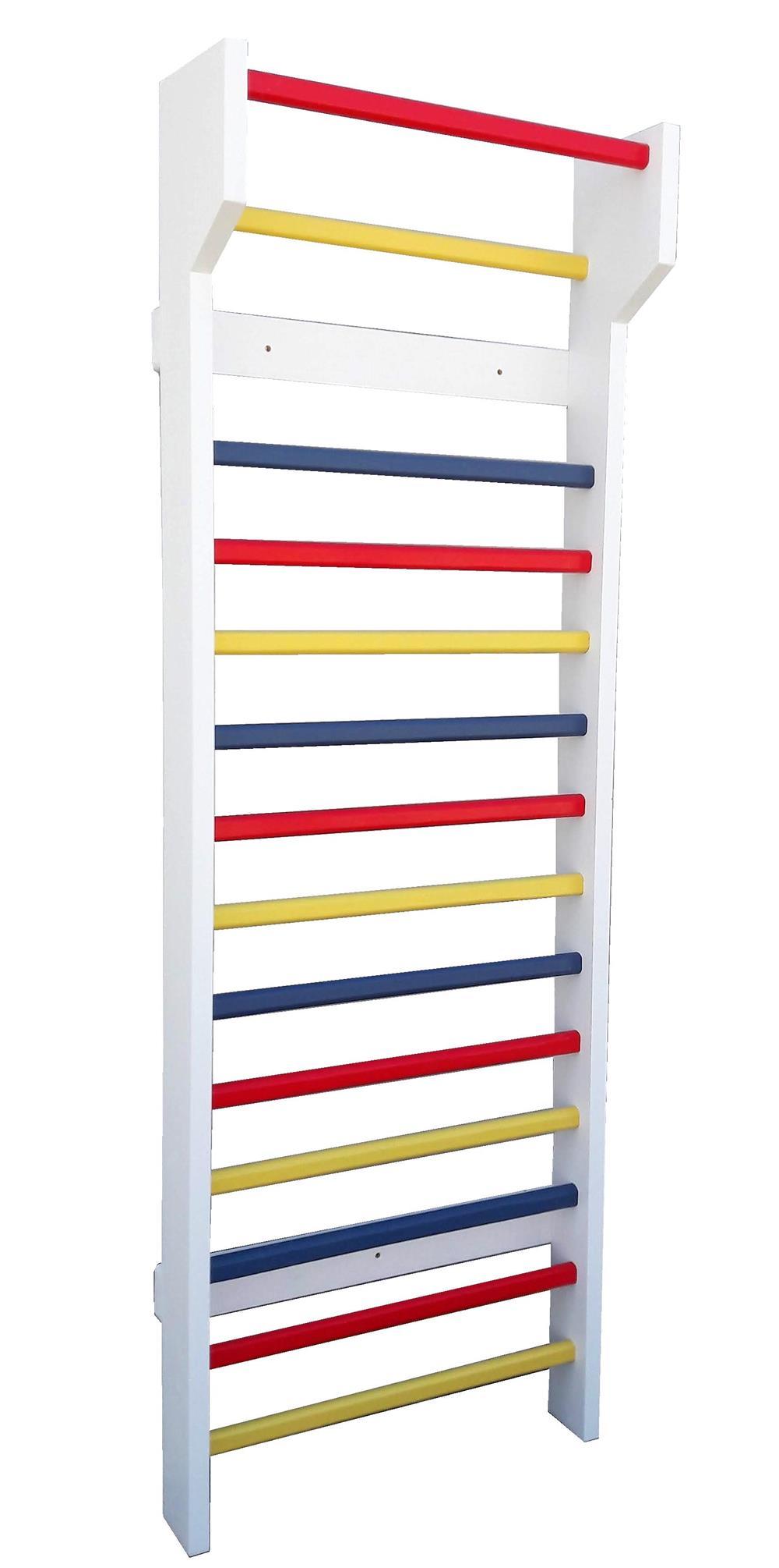 Spalier Gimnastica SCHROTH, 230x80 cm, Colorat, 14 Bare - M230LC4