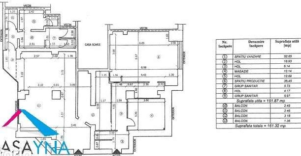Spatiu Comercial 151mp utili +Terasa 50mp, ZONA TIC TAC
