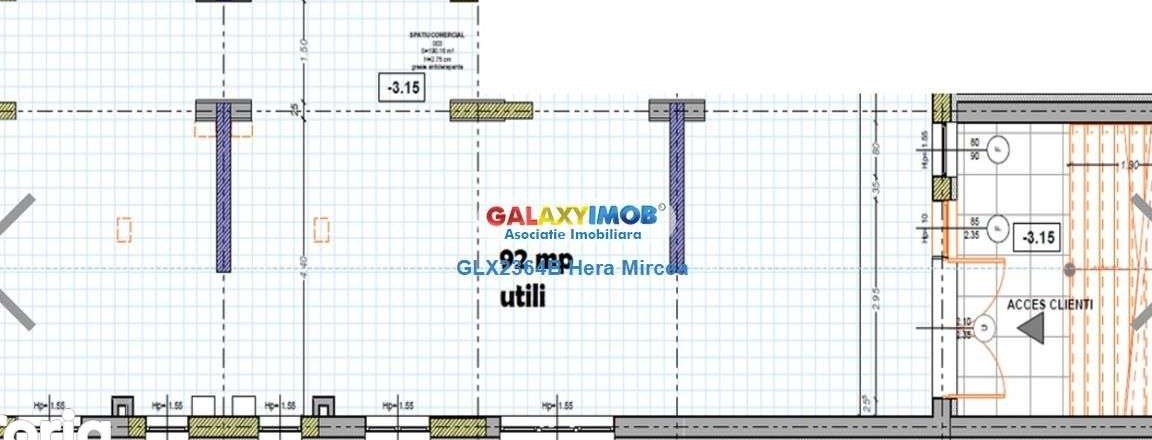 Spatiu Comercial, 92 mp, Str. Sergent Ilie Petre