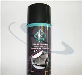 Spray indepartat adeziv abtibilde in magazinul de piese auto Otopeni.